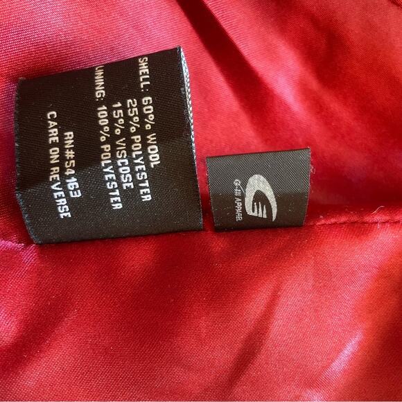 VTG Black Rivet Retro Hounds Tooth Wool Blend Jacket Black & White Large - Picture 8 of 14